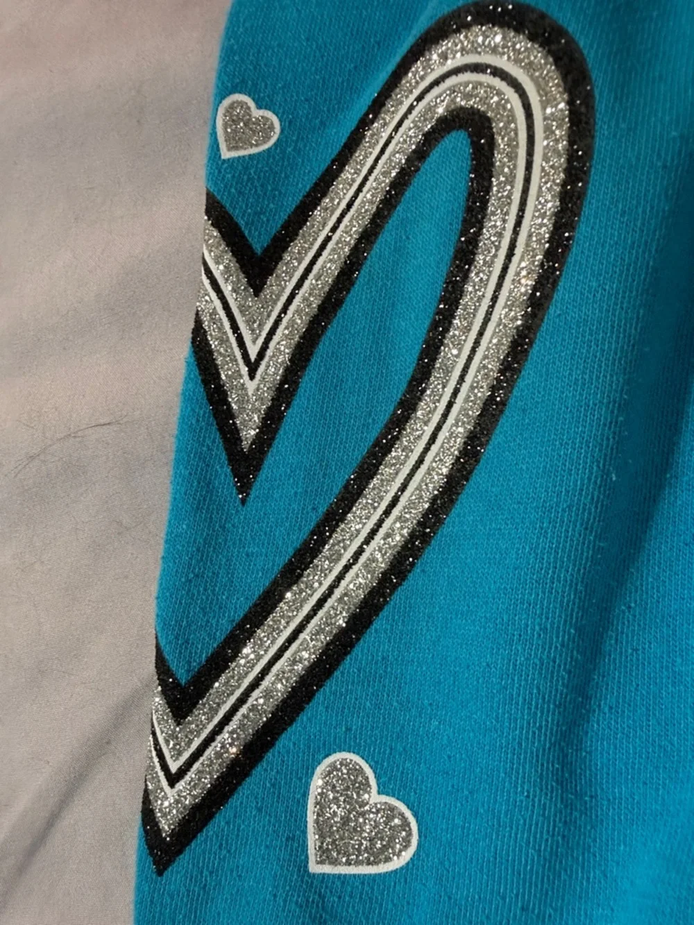 Vintage Justice Turquoise Y2K Fold-Over Graphic Sweatpants Size 14/16